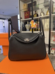 Hermès Lindy 26 黑銀C stamp