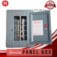 AMERICA® Plug-in Type High QUality Electricsl Panel Box 5x5 ( 10 holes ) 8 BRANCHES