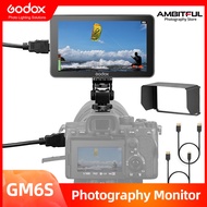 Godox GM6S Monitor 5.5inch DSLR 3D LUT Touch Screen IPS FHD 1920x1080 Video Ultra Bright Camera Field Monitor