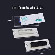 Acrylic, 10 mica employee nameplates, clear mica employee nameplates, mica employee nameplates, 70x2