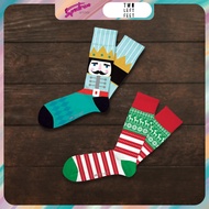 Two Left Feet | Funky Fun Long Socks Graphic Festive | Christmas Socks
