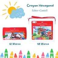 FABER CASTELL Crayon Faber Castell 12 48 Color Hexagonal Oil Pastel/