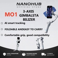 (SG)M01 Q18 Smartphone 3-Axis Gimbal Stabilizer with LED +Filling Light Anti-shake Handheld Smartpho