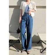 正韓 Copiner 漂亮歐膩家 高級鬆弛感直筒牛仔褲 牛仔長褲