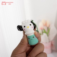 Sanrio Boba Milk Tea Series Squishy Decompression Toy Soft Antistress Ball Keychain Squeeze Toy Mainan 卡通捏捏乐解压神器