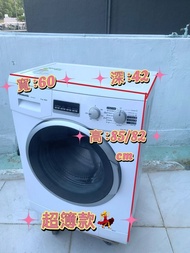 洗衣機(PANASONIC樂聲牌) 超簿身大眼仔 可櫃底/嵌入式安裝 1000轉 95%新 NA-106V 二手電器 清倉大減價 最新款 貨到付款 精選貨品 香港二手 二手洗衣機 雪櫃 搬屋 傢俬 家