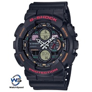 Casio G-Shock GA-140-1A4 Quartz World Time Black Resin 200M Men's Watch