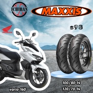 TAYAR HONDA VARIO 160 MAXXIS VICTRA S98 100/80-14 & 120/70-14 TYRE MAXIS S98ST