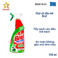 Chai xịt tẩy rửa đa năng BREF POWER nhập khẩu Đức tẩy rửa inox dầu mỡ sứ đá diệt khuẩn nấm mốc