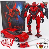 4th Party Transformable Robot - DN-01 ( KO UT R06 R-06 Red Dasher , Movie DOTM Dino Mirage Ferrari )