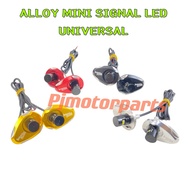 (UNIVERSAL) 1 SET MINI SIGNAL COVER ALLOY CAP LAMP LAMPU ACCESSORIES Y16 Y16ZR Y15 Y15ZR NVX NMAX LC