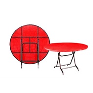 JHD (3V / Tube Home) 4 FEET Round Plastic Table / MEJA MAKAN PLASTIC/ MEJA TULIS