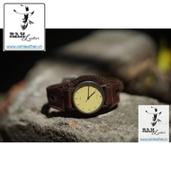 (Proud Vietnamese Goods) Genuine Cow Leather Watch Strap - Rm Buddrap BX3 German Army Red Brown - CASIO AE1200 / SEIKO5