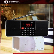 BUR_ Retekess TR602 Digital Radio Portable LED Display Hands-free Stereo Speaker FM/AM Bluetooth-compatible Radio for the Aged
