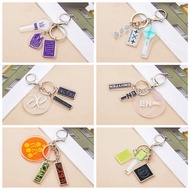 Kpop 3 Pendant Keychain Lightstick Model EXO IKON Super Junior NCT GOT7 X1 IZONE