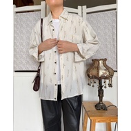 Beige Pattern Vintage Shirt