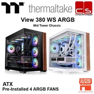 Thermaltake View 380 WS ARGB Mid Tower Chassis (Black / Snow)