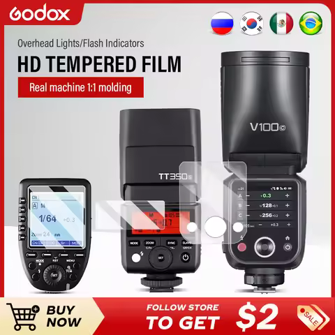 Godox Tempered Film Glass for Godox X3 V1 Pro Trigger V1 V850III V860III TT685II V860II V850II TT600