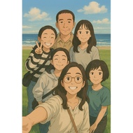 Studio Gibli AI Potrait Customized Digital Art