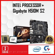 GIGABYTE H510M S2 H510 LGA1200 MOTHERBOARD + Intel 10TH / 11TH GEN CORE I3 / I5 / I7 / I9 / GT710 CP