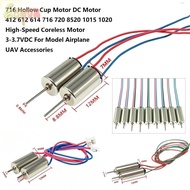 ECYOU DC Motor, 412 612 614 716 720 8520 1015 1020 Multistyles High-Speed Coreless Motor,  Metal 716