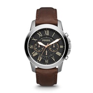 Fossil Men's Grant Chronograph Brown Leather Watch FS4813