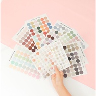 Sticker Circle Heart Color Pastel