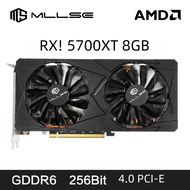 การ์ดจอ mllse AMD RX 5700 XT 8GB GDDR6 256Bit PCI-E 4.0 × 16 6 + 8Pin เรเดียน GPU RX วิดีโอเกม5700XT