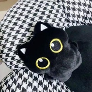 New Black Cat Plush Pendant Cute Stuffed Animal Soot Couple Gift Keychain Kitten O6v3