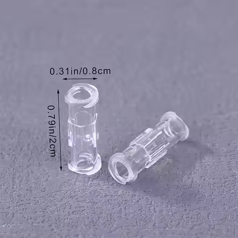 10PCS Leak-Proof Double Helix Luer Lock Adapter Medical Sterile Syringe Connector Transparent Plasti