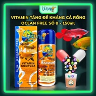 Bottle No. 8 Arowana Vitamin 150ml - Vitamin Mineral Supplement & Increases resistance for ornamenta
