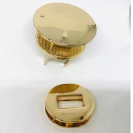 HANDBAG LOCK with round mirror (3 dots)