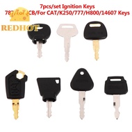 <RedhotS> 7Pcs/set Keys Ignition Keys Excavator Construction Machinery Key Kit 14607 5P8500 K250 H80