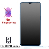 No Fingerprint Matte Frosted Tempered Glass OPPO R15 F7 A3 F9 R17 PRO A5 A3S Reno 4 5 6 7 A83 A5S A7X A5 2020 A9 2020 Reno Z 2Z 2F Realme 5S 5i Anti Blue Ray Screen Protector