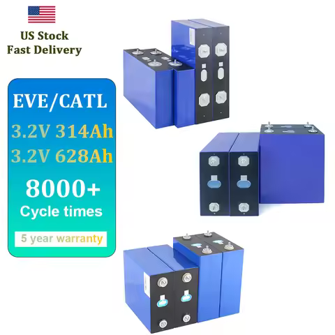 US Stock Fast Delivery EVE MB31 3.2V 314Ah CATL 3.2V 314Ah Lifepo4 Rechargeable Cell For Solar Energ