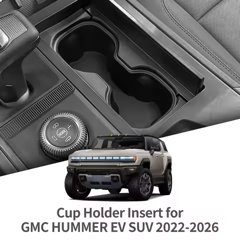 for GMC Hummer EV/SUV 2022-2025 Central Console Water Cup Holder Storage Box Drinks Tray Organizer C