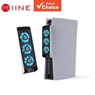 IINE L847 for PS5 Temperature-Controlled Cooling Fan, upgraded cooler fan with USB 3.0 hubs, compati