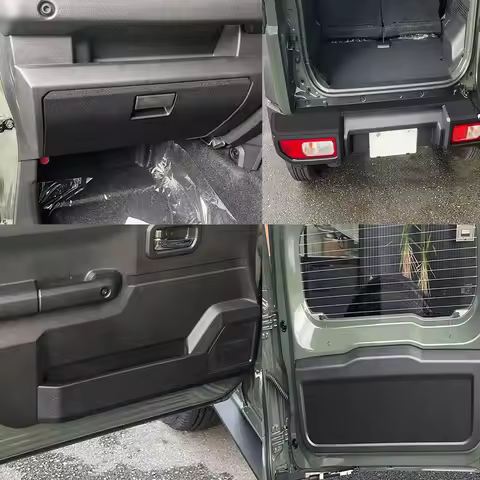 For Suzuki Jimny Nomade 2025 2026 Leather Rear Guard Sticker Door Anti-kick Panel Storage Box Scratc