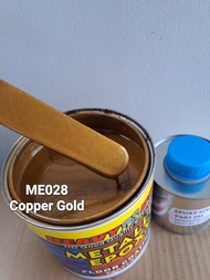 ME028 COPPER GOLD ( Metallic Epoxy Paint ) 1L METALLIC EPOXY FLOOR PAINT [ HEAVY DUTY ] PROTECTIVE &amp; COATING Tiles &amp; Floor Paint / WP