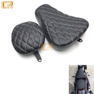 Harley Sportster XL1200 883 72 48 Motorcycle Leather Pillow Single Seat Cushion Front Rear Assembly