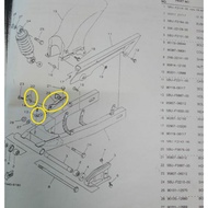 Yamaha 125zr rear bracket hose brake / breket hose brek belakang 125zr / breket brek blkg 125zr