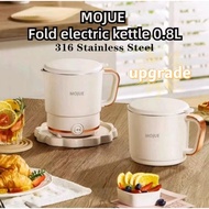 TOP  SALE NEW  Mojue Portable Folding Kettle DR-03 Travel Electric Kettle 800ml Business Trip 316 St
