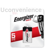 Energizer MAX 9V1 Battery 9 Volt Alkaline Batteries 6LF22 [ ONE PCS ]