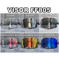 ✔READY STOCK✔ VISOR HELMET FOR FF805 FF 805 HELMET RAINBOW TRANSPARENT REVO RED
