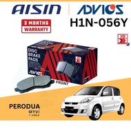 Advics Aisin Heavy Duty Disc Brake Pad Front H1N056Y  Perodua Myvi 1.0 1.3 2005-2010