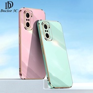 Square Soft Silicone Plating Phone Case For Redmi K50 K40 Gaming K30 K20 Pro 4G 5G 2022