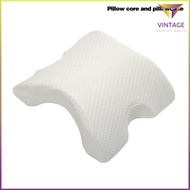 U-Shaped Curved Memory Foam Sleeping Neck Cervical Pillow With Hollow Design [M/3]