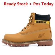 CODff51906at Ready Caterpillar Men's Plain Soft-Toe Work Boot Boot Kerja Lelaki Caterpillar