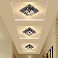 LED Crystal Aisle Light Dimming Balcony Foyer Light Ceiling Light Corridor Light Entrance Light Ceil