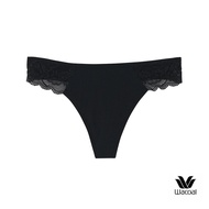 Wacoal Panty กางเกงในรูปแบบ THONG ตกแต่งด้วยผ้าลูกไม้ รุ่นWU7C22